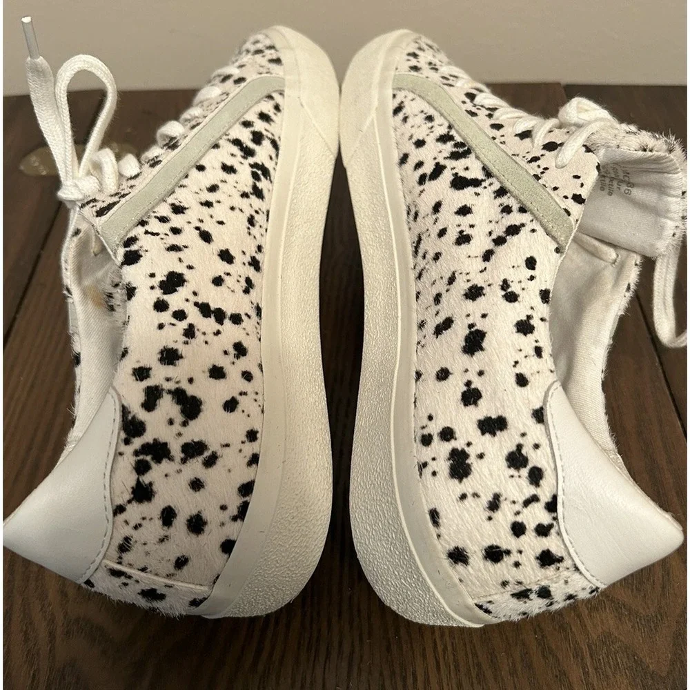 Madewell‎ Sidewalk Sneakers with Spotted Genuine Calf Hair in Women's Size 7.5
